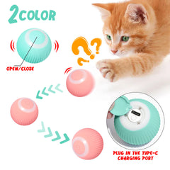 Automatischer rotierender Ball für Haustiere | Erleben Sie freudige Momente mit unserem interaktiven Katzenspielzeugball!